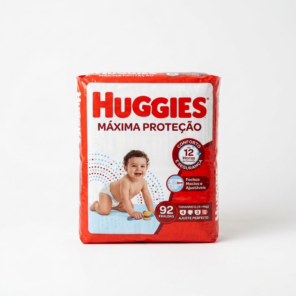 Fralda Huggies Máxima Proteção XG 82 unidades